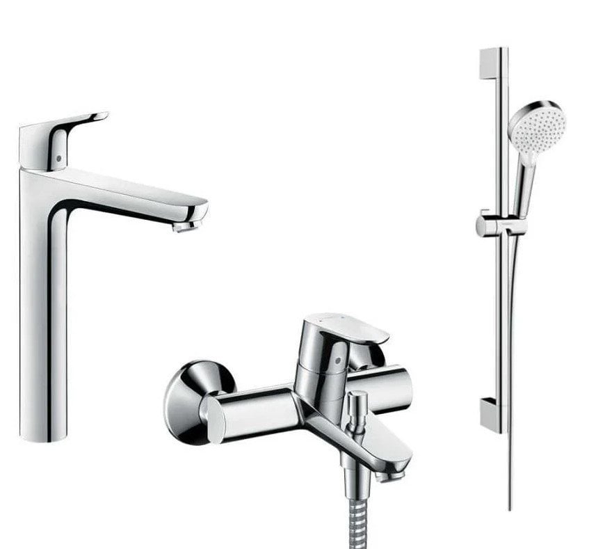 Hansgrohe Focus Çanak Tipi Bataryalı Üçlü Set